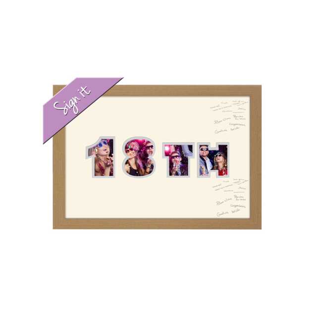 18Th Photo Frame Word Birthday Signing Special Gift Signing-869D By Photos in A Word - image 1