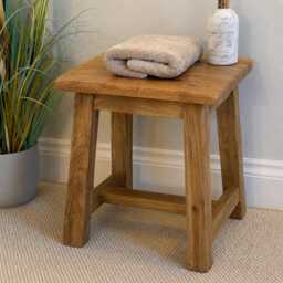 Solid Mango Wood Stool Ideal As An Individual Dining Bench, Or Even Occasional Coffee Side Table - thumbnail 1