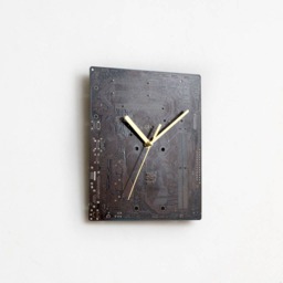 Dark Brown Circuit Board Wall Clock Silent Computer Clock - 9.7x7.9'' - thumbnail 3