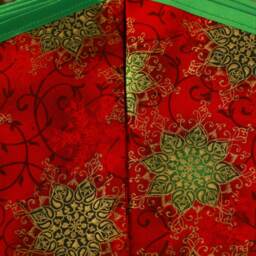 Red & Green Christmas Bunting Mandala Festive Garland - thumbnail 2