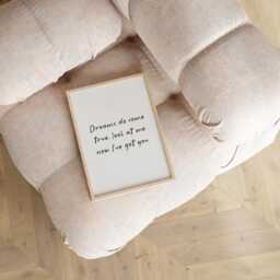 Dreams Do Come True Nursery Print - Cosy Print, Cute Wall Art For Above Cot, A3 A4 A5 Quote Custom Prints - thumbnail 1