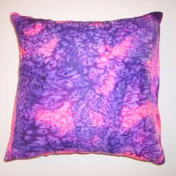Pink & Purple Silk Pillow Cover - thumbnail 2