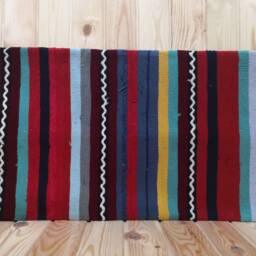 Kilim Lumbar Pillow 16x28 Inches Striped Design Turkish Anatolian Long Size Cover Decorative Home Decor Pillow Cushion - thumbnail 4