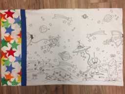 Color Me Pillowcase - Space Scene