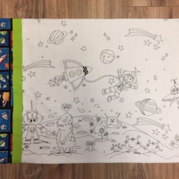 Color Me Pillowcase - Space Scene - thumbnail 3