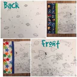 Color Me Pillowcase - Space Scene - thumbnail 2