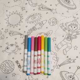 Color Me Pillowcase - Space Scene - thumbnail 4