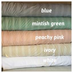 Sofa Throw Cover Rectangle-Ruffled-Large Couch Coverlet - Pet Furniture Protectors -Lightweight White Ivory Buldan Fabric Nurdanceyiz Turkey - thumbnail 4