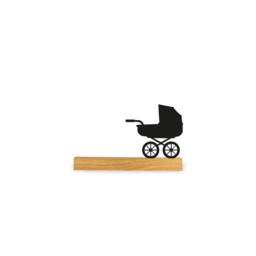 Postcards & Picture Rail Stroller Birth/Handmade From Wood Personalized Engraving - thumbnail 3