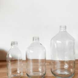 Apothecary Bottle - Zero Waste Glass Refillable Soap Dispenser Eco-Friendly Clear - thumbnail 4