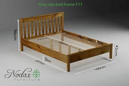 "Nodax Wooden Solid Pine Bed Frame Model ""F17" - thumbnail 3