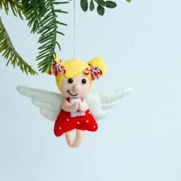 Christmas Angel, Tree Angel Angel Ornaments Decorations Gift Little Girl Ornament - thumbnail 3