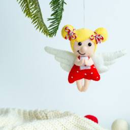 Christmas Angel, Tree Angel Angel Ornaments Decorations Gift Little Girl Ornament - thumbnail 2