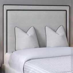 Swan Design Velvet Headboard - Wall Mounted, UK Sizes - thumbnail 3