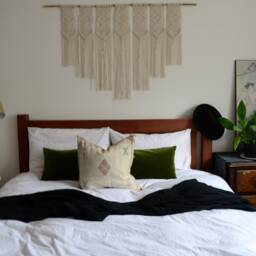 Moss Green Velvet Lumbar Pillow Cover - Luxe Cotton Cushion - thumbnail 4