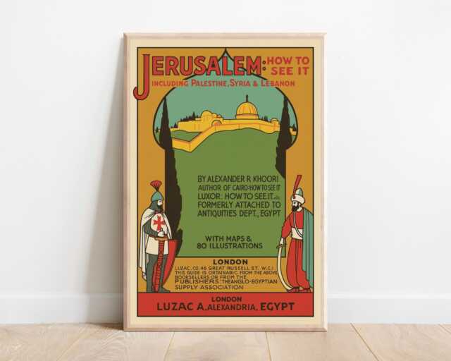 Jerusalem Vintage Travel Poster 1920S Palestine, Syria & Lebanon Art Deco - image 1