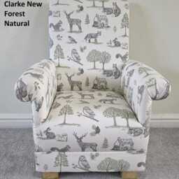 Children's Armchairs Safari Animals Green Trucks Diggers Iliv Scandi Birds Ochre Red Blue Kids Chairs Boys Girls Seat Cars Patchwork Fairies - thumbnail 3