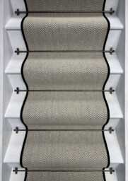 Herringbone Dapple Wool Stair Runner With 100% Edge - thumbnail 1