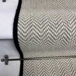 Herringbone Dapple Wool Stair Runner With 100% Edge - thumbnail 3