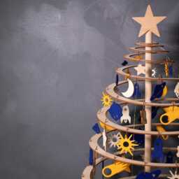 Wooden Christmas Tree/Spira Small - 85 cm 33, 5 In - thumbnail 4