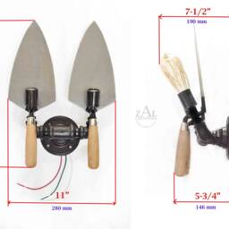 Concrete Trowel Wall Sconce. Brick Masonry Industrial Style Light. Edison - thumbnail 4