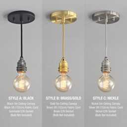 Classic White Metal Cap Shade Pendant Light - 14 - thumbnail 4