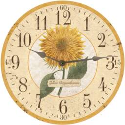 Rustic Floral Clock - Country Cottage - thumbnail 3
