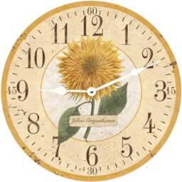 Rustic Floral Clock - Country Cottage - thumbnail 2