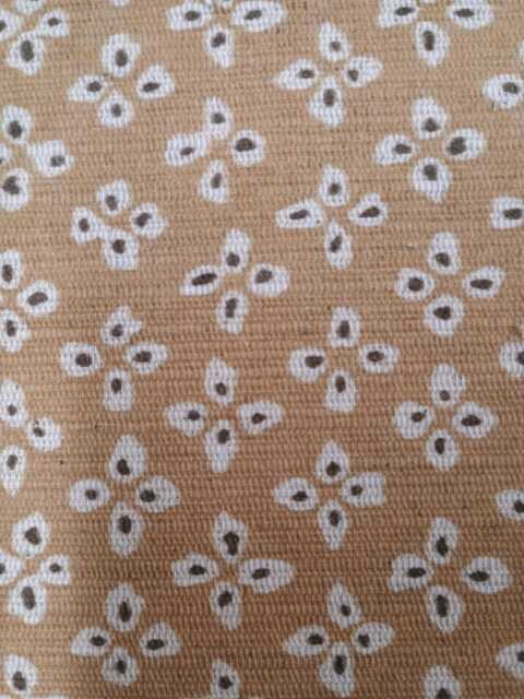 Sikar Ochre Cotton Linen Fabric Sample - French Style Roman Blind Material - image 1