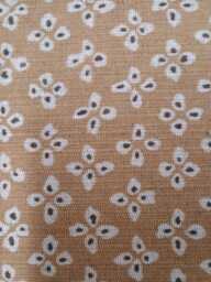 Sikar Ochre Cotton Linen Fabric Sample - French Style Roman Blind Material