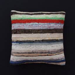 Rug Pillow Moroccan Striped Cover 22x22 Tribal Case Morrocan Floor Cushion Decor Turkish Throw Boho Kilim 55x55 Cuscini - thumbnail 1