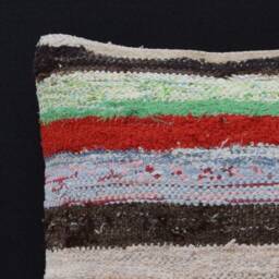 Rug Pillow Moroccan Striped Cover 22x22 Tribal Case Morrocan Floor Cushion Decor Turkish Throw Boho Kilim 55x55 Cuscini - thumbnail 2
