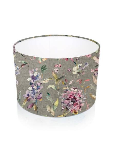 Elderberry Floral Drum Lampshade, Giardino Print Home Decor - image 1