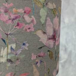 Elderberry Floral Drum Lampshade, Giardino Print Home Decor - thumbnail 3