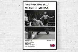 Moses Itauma Boxing Poster The Wrecking Ball Art Print - thumbnail 1