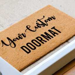 Custom Doormat/Personalized Customized Welcome Mat New Home, Realtor, Housewarming Gift - Bespoke Coir Rug - thumbnail 3