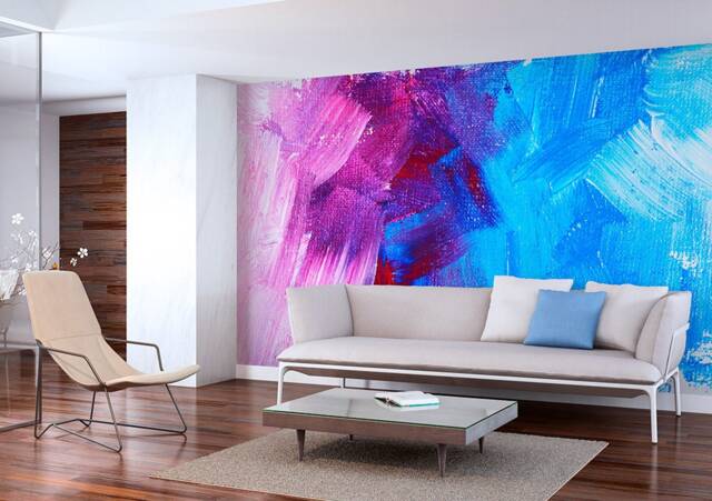 Abstract Removable Wall Mural - Vinyl Self-Adhesive Peel & Stick Wallpaper, Decal. Custom Size - image 1