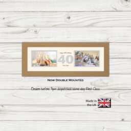 "40Th Photo Frame Word Birthday Special Gift Two Box 6""x4" - thumbnail 1