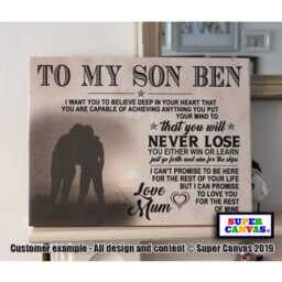 To My Our Son Daughter Word Art Personalised Child Picture Framed Canvas Print Unique Handmade Birthday Christmas Gift - thumbnail 2