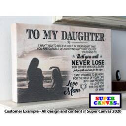 To My Our Son Daughter Word Art Personalised Child Picture Framed Canvas Print Unique Handmade Birthday Christmas Gift - thumbnail 3