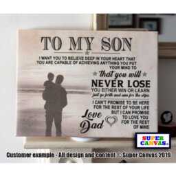 To My Our Son Daughter Word Art Personalised Child Picture Framed Canvas Print Unique Handmade Birthday Christmas Gift - thumbnail 4