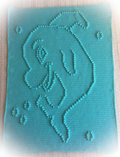 Happy Dolphin Crochet Baby Blanket Pattern - image 1