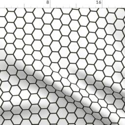 Hexagon Curtain Panel - Geometric Honeycomb Kitchen Decor Hex Simple Custom Subway_Tile_Hex By Holli_Zollinger - thumbnail 4