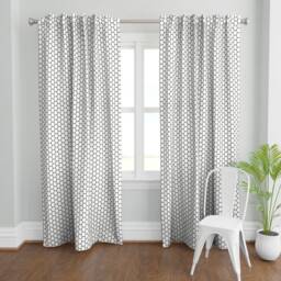 Hexagon Curtain Panel - Geometric Honeycomb Kitchen Decor Hex Simple Custom Subway_Tile_Hex By Holli_Zollinger - thumbnail 2