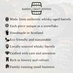 Macallan Whisky Barrel Stave Pendant Light - Rustic Scotch Chandelier For Kitchen, Farmhouse, Bar - thumbnail 4