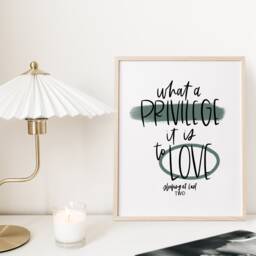 Enneagram 2 Sleeping At Last Lyrics Print - Gift Type Encouraging Gifts Minimal Wall Art Neutral - thumbnail 3