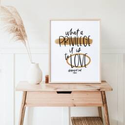 Enneagram 2 Sleeping At Last Lyrics Print - Gift Type Encouraging Gifts Minimal Wall Art Neutral - thumbnail 2