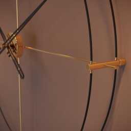 Oversized Silent Wall Clock - Timeless, Luxury Interior Design Decor, Modern Living Room - thumbnail 3