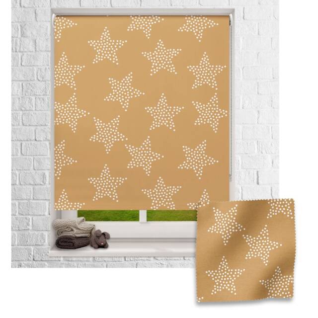 Dotted Stars Roller Blind, Children's Made To Measure, Star Blind - image 1