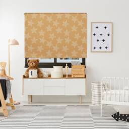 Dotted Stars Roller Blind, Children's Made To Measure, Star Blind - thumbnail 2